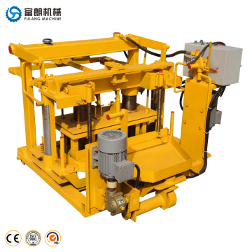 Moving concrete cement solid block maker bricks making machinery equipment for sale